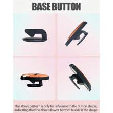 8pcs Pink Detachable Shoe Decorations, DIY Decorations With Non-Integrated Buckles