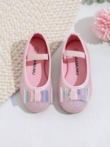 Children New Style Princess Bow Flats Colorful Rainbow Cute Comfortable Shoes