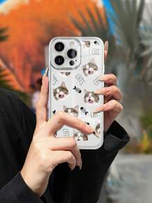 Funda de teléfono personalizable con recorte de gato de IA, funda suave de TPU resistente a caídas, arañazos y huellas dactilares, compatible con iPhone 15/14 Plus/13 Pro/12 Pro Max/11/7P/7G/XR/6G/6P, una opción razonable para personalizar fundas de teléfono como regalos para individuos, parejas, familia, amigos, mejores amigos, cumpleaños, aniversarios