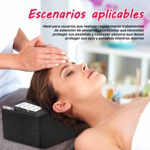 Cojin Almohada Para Aplicación De Extensiones De Pestañas, Almohada Profesional para Aplicación de Extensión de Pestañas, 3 Colores para Elegir - Negro - Ver 6