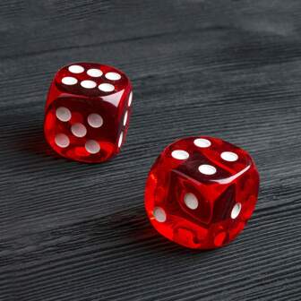 16mm 6-Sided Translucent Random Color Acrylic Game Dice Bulk With Rounded Corners For RPG MTG Dice Table Games (Transparent Red), 16mm 6-Sided Translucent Red Game Dice Bulk With Rounded Corners, Slot Machine, Foam Dice, Royal, Color Dice, Theme Party, Snooker, Dice Party,Gambling Machine,Story Dice,Mini Dice,Playing Dice,Red Party Favors,Dice Theme