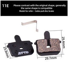 ZTTO Mountain Bike MTB Semi-Metal & Resin Quiet Brake Pads, Universal For M6000, Rival M6100, Apex Mt200, Guide Code, Force G03A Disc Brakes - Black - View 29
