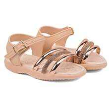 Women's Children's Sandal Baby Girl Papete Super Soft Lightweight Comfortable Modern Triple Strap - Màu be - Xem 2