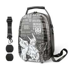 VR2 Hard Shell Carrying Case, Playstation VR2 Travel Storage Bag With Shoulder Strap, Fits PSVR2 Headset &Sense Controller Accessories, Gift For Lens Protector|Lens Cloth|Cable Management Strap - Black - View 2