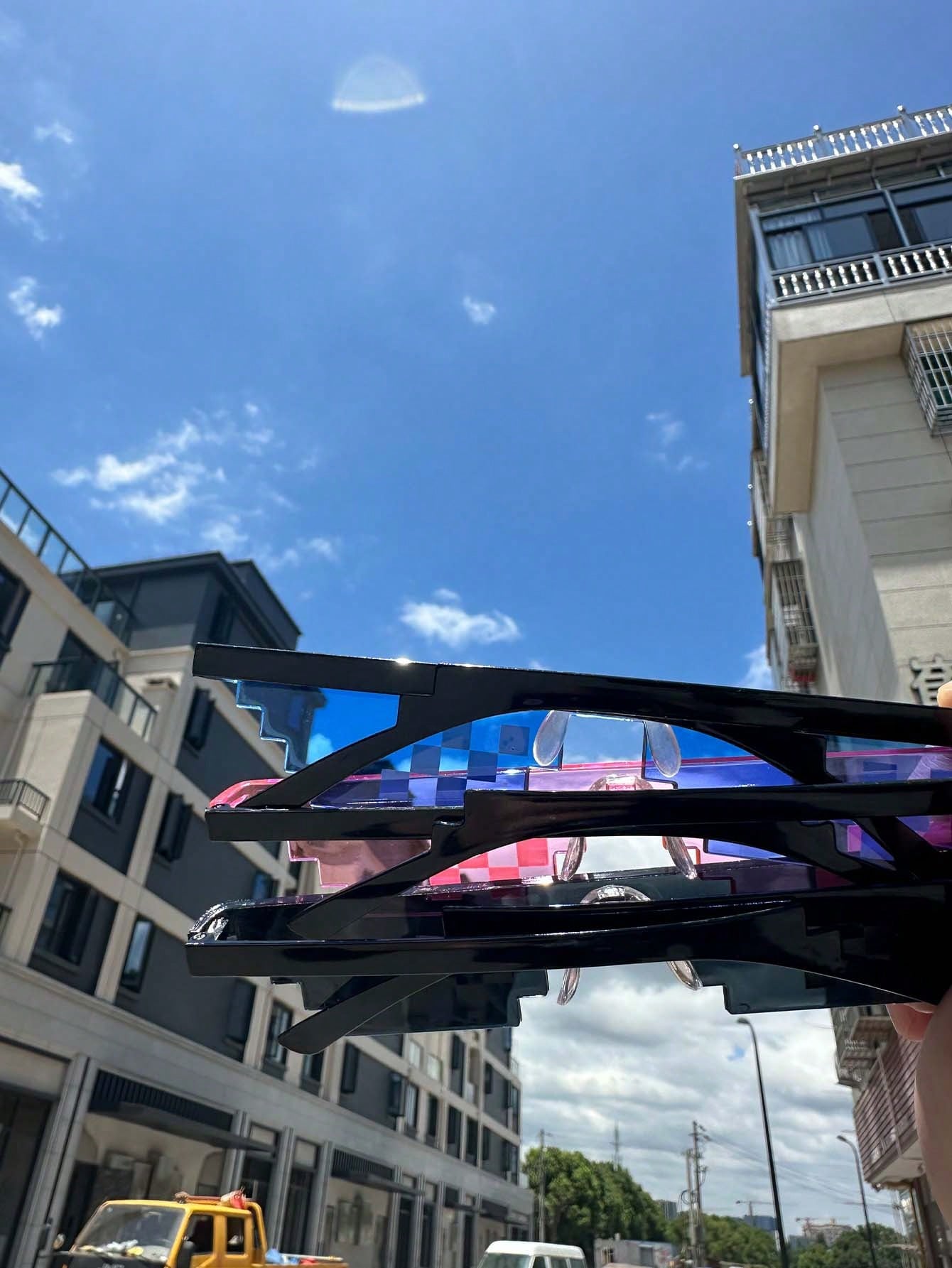 1 حبة، إكسسوار حفلة عيد مزخرف نظارات الأنمي البكسل...