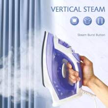 A 1200W Steam Iron With A 200ml Water Tank, Featuring Adjustable Multi-Level Temperature Settings, Suitable For Various Fabrics. It Heats Up Quickly, Has A 1.8M Power Cord, Includes Overheat Protection, Multifunctional Spray, And Low-Temperature Leak Prevention, Making It Ideal For Beginners. - 查看 2