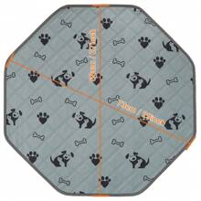 Tapetes Laváveis em Forma de Octógono para Xixi de Cachorro, Tapete Reutilizável de Jogo de Dormir para Gatos, Ajusta-se a Cerca Octogonal de 29", Tapete de Parque de Diversões para Cachorro, Tapete Absorvente e à Prova de Vazamentos para Treinamento de Animais de Estimação, Tapete Antiderrapante para Filhotes, Tapete de Treinamento para Filhotes para Canis, Gaiolas e Casas