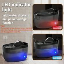 2,2 L/74 oz/0,58 Gallonen automatischer Katzenwasserbrunnen, USB-betrieben, mehrere Wasserzufuhrmodi, leise Anti-Trocken-Lauf-Wasserpumpe, bietet 7 Tage gesundes Trinkwasser und 1 Tag Notfall-Wasserspeicherung, Ersatzfilter erhältlich