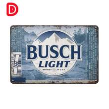 1 件 Show Me Your Busch 啤酒金属标牌 - 复古厨房墙壁艺术，适用于酒吧、咖啡厅、酒馆、客厅 8x12 英寸 - 彩色 - 查看 8
