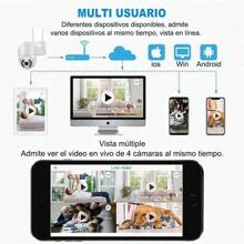 Cámara de seguridad STARCAT A8 PTZCamera con resolución 5MP visión nocturna incluida color blanco - Blanco - Ver 4