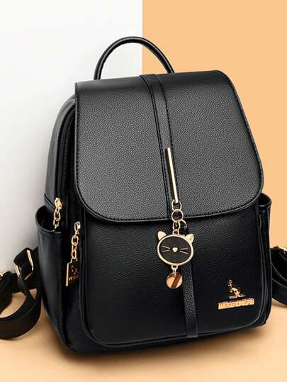 Fashion Luxury Women Backpack Soft Leather Backpacks For Teen Girl's Female School Shoulder Bags For Women 2024