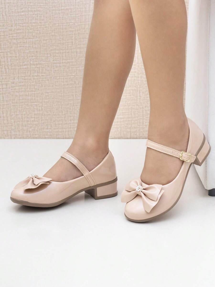 Women's Children's Sneakers Thick Heel Doll Girl Comfortable La Requinte - Màu Cam san hô - Xem 1