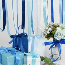 1pc 0.6/1/1.5/2/2.5/4/5cm Ribbon, Satin Ribbon, Colored Ribbon, Silk Ribbon For Wedding, Cake Decor, Chair Sash, Gift Wrapping, DIY, - Red - View 9