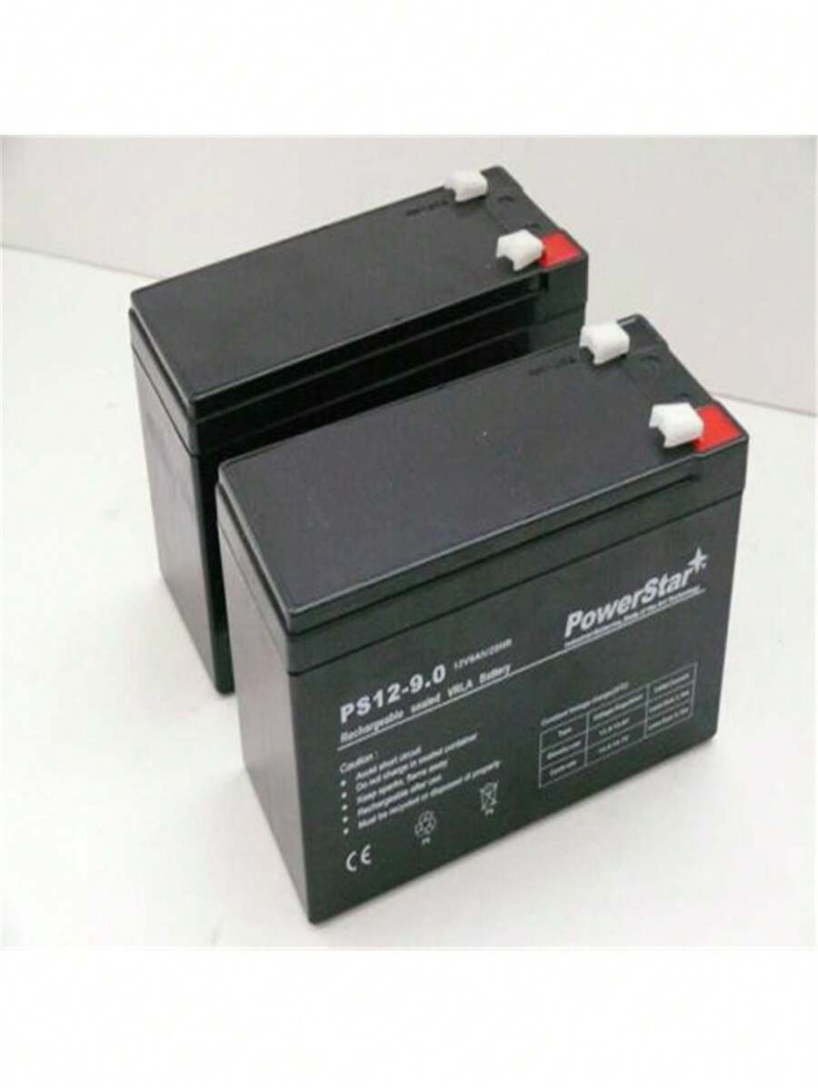 PowerStar 12V 7.5Ah Battery 2-Pack – For Razor Ground Force Drifter Go Kart – AGM