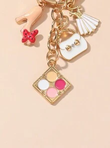 1buc pantof cu toc înalt din aliaj pentru femei, breloc poșetă, paletă de fard de pleoape, pandantiv rochie, accesorii cadou elegante Brelocuri breloc - Multicolor - Vizualizare 3