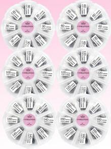 CoMango 600Fans 3D-16D 混合 8-15 毫米尖头茎预制卷翘散扇形睫毛纤细底座 Promade 卷翘扇形睫毛延长 - D - 查看 3