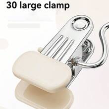 5pcs Stainless Steel Clothespins, Multi-Functional Clips With Hook For Hanging Clothes Love Valentine - Multicolor - View 4