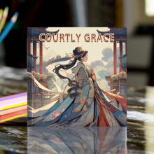 1pc Coloring Book Elegant Palace, Unique Pages, Upgraded Thick Paper, Find Relaxation And Serenity In Creative Expression Perfect Gift Idea For Holiday Parties And Social Gatherings, Suitable For Romantic Partners Back To School,Mother's Day,Mom's Gift,Back To School,School Supplies