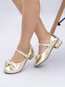 Women's Children's Sneakers Thick Heel Doll Girl Comfortable La Requinte - Vàng - Xem 3