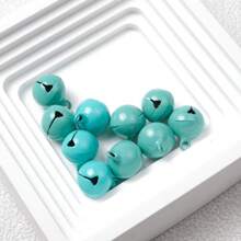 12 Pieces 13.5mm Assorted Colors Jingle Bells,Metal Round Bells,Pet Bell,Craft Bells,Small Bells DIY Bracelet Anklets Necklace Knitting Jewelry Making, Colored Christmas Bells For Christmas Wind Chimes,Holiday Home Party Decoration - Bell - View 22