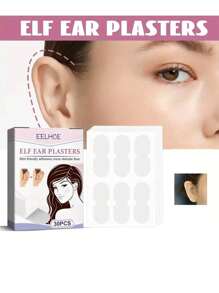 30 piezas Pegatinas correctoras de orejas invisibles, transpirables y resistentes al agua para el oído, la oreja y el rostro - transparente - Ver 9