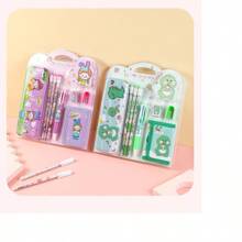 Conjunto estacionario.Set de regalo de papelería, set de regalo de premio para estudiantes, set de regalo de papelería de estudio, el mejor regalo. Adecuado para todo tipo de festivales - Rosa - Ver 4