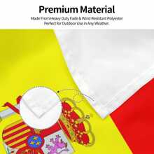1pc Custom Flag Personalized Spain Flag Custom Outdoors Flag Add Your Own Image/Text Home Indoor Outdoor Flag, Multi-Functional, Ornamental, Reusable, Exquisite, Stylish, High-Quality, Colorful, Modern, Custom, Personalized, Unique, Ideal Gifts For Her, Boyfriend, Dad, Girlfriend, Mom, Family, Friends, Tea Room, Home, Garden, Office, For Anniversaries, For Valentine's Day, For Mother's Day, For Birthdays, For Weddings, For Housewarming, Slow Summer Living, Customized Flags, Chic Autumn,Home & Living,Haunt Your Home,Souvenirs - Spain Flag - View 5