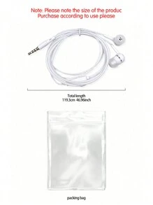 3.5mm Crystal Line Wired In-Ear Earphones, High-Definition Sound Quality, Anti-Design, Comfortable To Wear, Compatible With Smartphones, Computers, MP3 Players, Classic And Fashionable Appearance