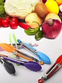 1 件小厨房钳子，7 英寸迷你食物钳，耐热尼龙尖头钳子，用于烹饪、上菜、烧烤、烤肉、沙拉等，厨房用品，烘焙工具 - 彩色 - 查看 6