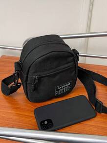 Túi vòm trang trí chữ cái nhỏ nhẹ, thời trang cho nhân viên văn phòng, đại học, công việc, kinh doanh, đi làm, văn phòng, kỷ niệm, cặp đôi, làm quà tặng sinh nhật, quà tặng ngày lễ tình nhân, quà tặng - màu đen - Xem 4