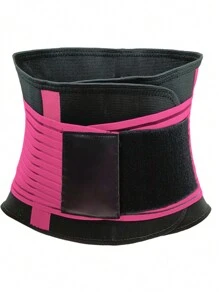 Đai nịt bụng hỗ trợ tập luyện ngoài trời, đai bụng kép gia cố, đai hỗ trợ lưng điều chỉnh được, đai giảm mỡ bụng kiểu dáng mới nhất, quần áo tập luyện, đai thấm mồ hôi, phụ kiện phòng tập thể dục, đai nịt bụng giảm béo, đai nịt thắt lưng, corset giảm béo bụng lò xo - Màu Hoa hồng đỏ - Xem 7