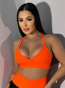 Top Fitness Gym Colors Comfortable With Lining - Coral Pink - View 1
