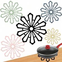 3 Pieces Kit Pot Rest Flower Model Pan Support Silicone TPR - 彩色 - 查看 1