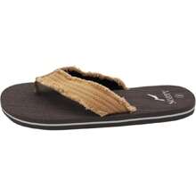 NORTY Men's Lightweight Canvas Strap Flip Flop Everyday Beach Pool Sandal - Runs 1/2 Size Small - Nâu/Tân 3 - Xem 5