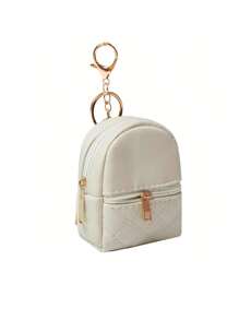 1pc Mini Backpack Keychain, Cute Cosmetic Bag Key Chains For Women, Small PU Makeup Bag Key Key Chain Accessories,Men Key Ring, Zipper Pouch,Suitable For Work, Travel, Commuting, Shopping, Home, Giving To Friends, Family, Colleagues, Holiday Gifts, Souvenirs - Multicolor - View 8