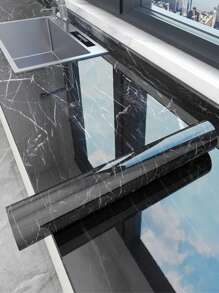 1Roll  PVC Self Adhesive Wallpaper Marble Stickers Waterproof Heat Resistant Kitchen Countertops Table Furniture Cupboard Wall Paper - Multicolor - View 3