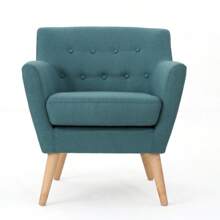 Outdoor Chair, Mid-Century Fabric Outdoor Chair, Dark Teal