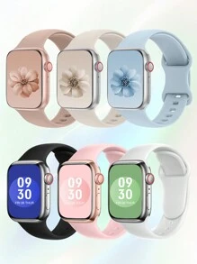 St.siabe Đồng hồ đeo tay thể thao mềm mại, thoáng khí, màu trơn cổ điển, khóa silicon, tương thích với dây đeo đồng hồ Apple 38mm, 40mm, 41mm, 45mm, 44mm, 42mm, 49mm, dây đeo thông thường đa năng, vòng đeo tay, quà tặng ngày lễ, kèm phụ kiện Ultra Series 9/8/7/6/5/SE/4/3/2/1 - 42mm/44mm/45mm/49mm - Xem 8