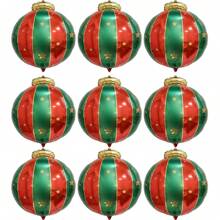 2/4/10 Stück 27 Zoll Aluminium Folien Weihnachtskugeln, Weihnachtsbaum Kugel zum Aufhängen, Weihnachtsdekoration, Weihnachten