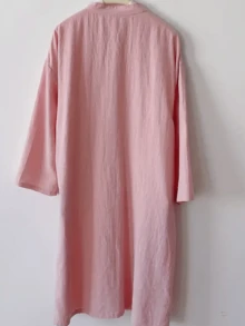 Women's Elegant Solid Color Qipao Cheongsam Chinese Dress With Button