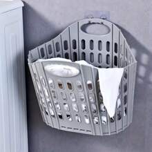 Collapsible Laundry Baskets For Clothes Storage And Washing - Portable Plastic Hamper/Basket (Gray/Pink/Blue) - Space Saving Design - 粉色 - 查看 3