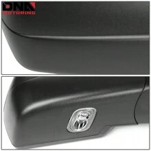 Right Passenger Side Black Power Heated W/Puddle Light Rear View Mirror Compatible With Silverado Sierra 14-18