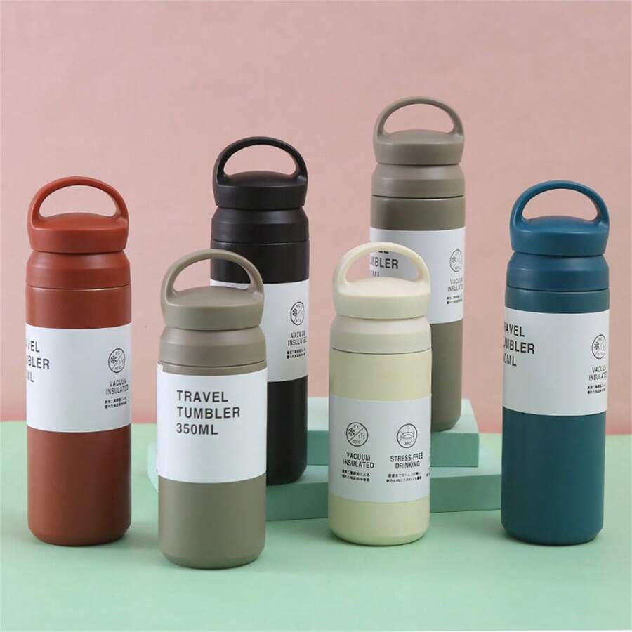 1 件日本原宿手柄咖啡杯，500 毫升/17.59 盎司和 350 毫升/12.31 盎司可选，便携式旅行杯非常适合户外使用 - 查看 1