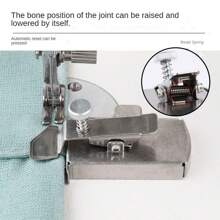 1pc Silver Grey Multifunctional Magnet Gauge Tool - Industrial Sewing Machine Positioner, Anti-Rolling Edge Guide, Crimping Line Anti-Deviation Gauge, And Seam Edge Controller For Old Household Sewing Machines - Silver - View 10