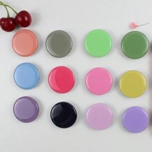 1 pieza Agarre y soporte de teléfono circular multifuncional plegable y expandible de color macarrón, soporte de 2 en 1 plegable creativo, soporte de teléfono casual adecuado para teléfonos inteligentes y tabletas - Multicolor - Ver 2