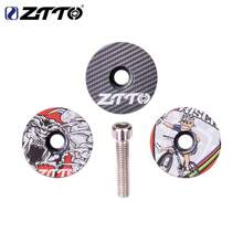 ZTTO 1-1/8" Bike Headset Stem Cap, Customized Printing Cap Cover For MTB And Road Bicycle, Aluminum Alloy - Multicolor - View 2