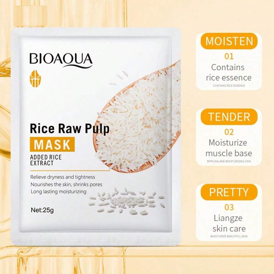 MASCARILLA DE ARROZ BIOAQUA 25G - Blanco - Ver 1