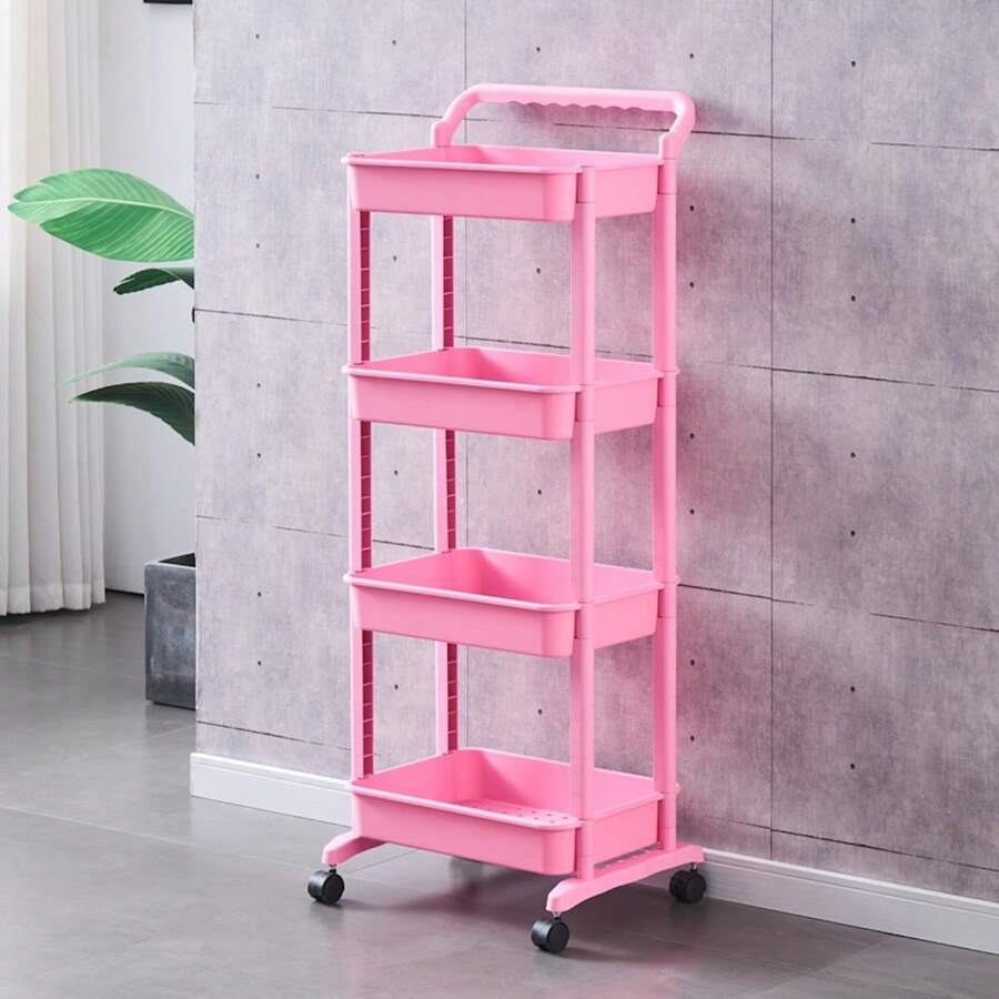 Storage Island & Carts - Pink - View 1