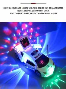 电动跳舞变形旋转万向警车玩具车男孩玩具儿童小孩女孩汽车圣诞生日礼物