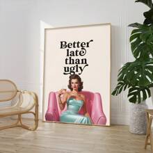 1PC Girl Room Decor, Wall Art, Bedroom Decor, Funny Wall Art, Retro Vintage Posters, Wall Decor Posters, Wall Canvas Decor, Ideal Gifts For Hallway Bedrooms And Living Rooms Birthday Graduation